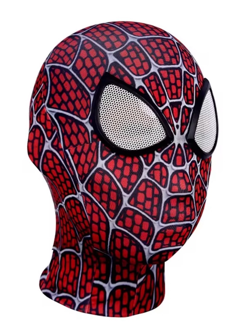 New men Spiderman mask movie detail superhero Halloween costume Cosplay red